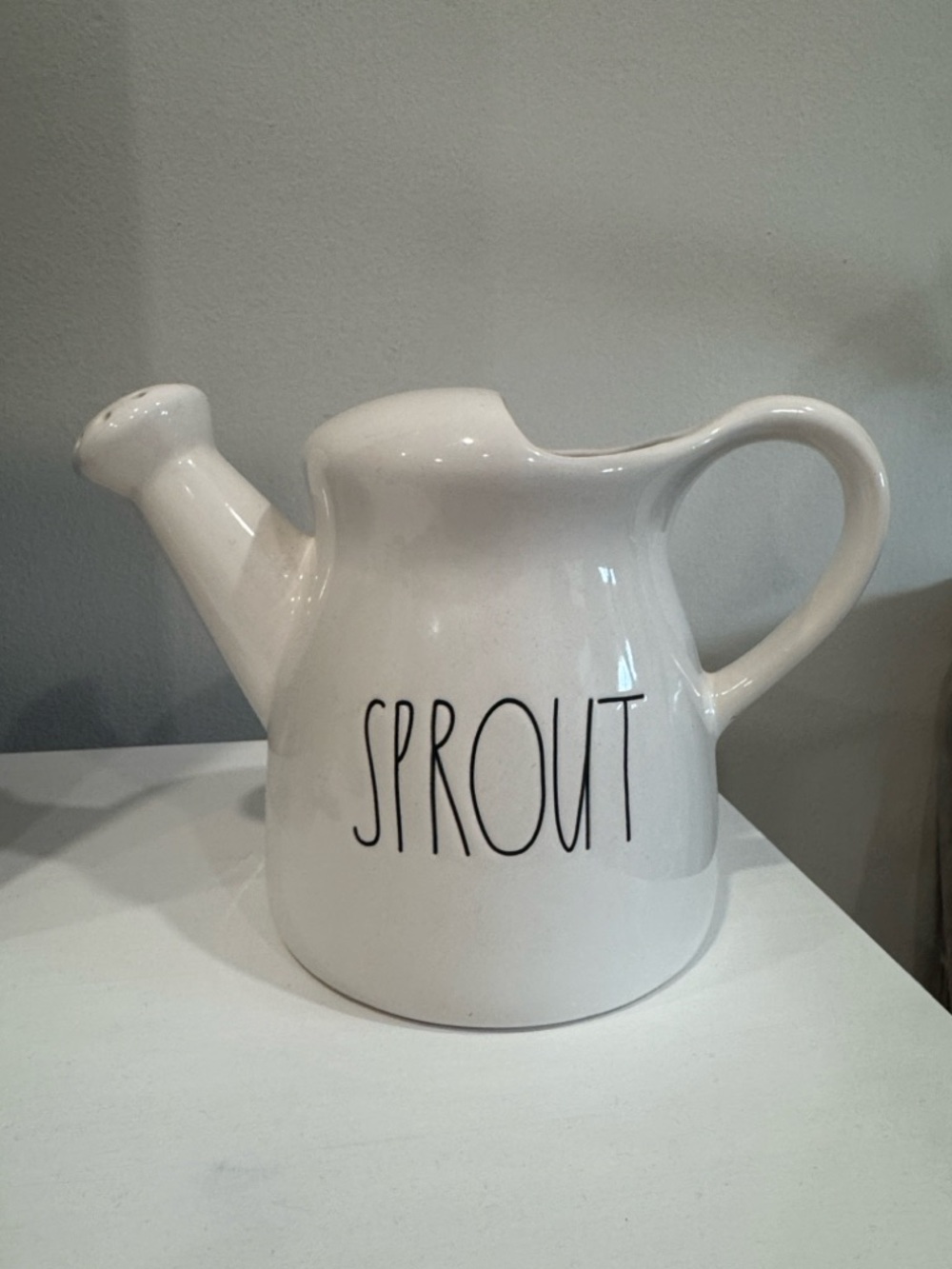 Rae Dunn “Sprout” Ceramic Watering Can